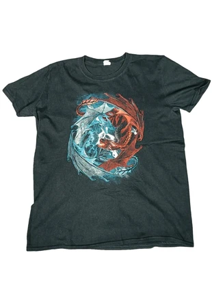 T-shirt noir imprimé dragon taille L, brand: Vintage Dressing, condition: Very good, size: L, €10.00, €11.20 includes Buyer Protection