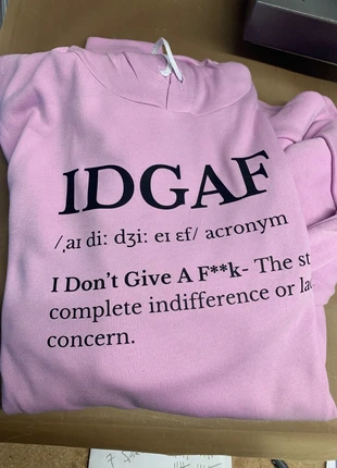 IDGAF Hoodie Lilac - Size L 16-18 - Offers welcome, brand: Attitude, condition: Very good, size: L / UK 16-18, £15.00, £16.45 includes Buyer Protection