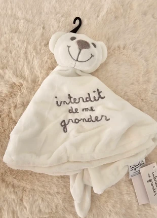 Doudou ours interdit de me gronder, brand: Interdit de me gronder, condition: New with tags, size: Newborns / 44 cm, €6.00, €7.00 includes Buyer Protection Pro