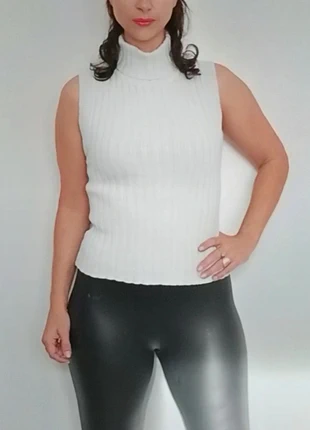 Pull sans manche côtelé moulant col roulé T.40, marque: Shein, état: Très bon état, taille: L / 40 / 12, 5,00 €, 5,95 € Protection acheteurs (Pro) incluse