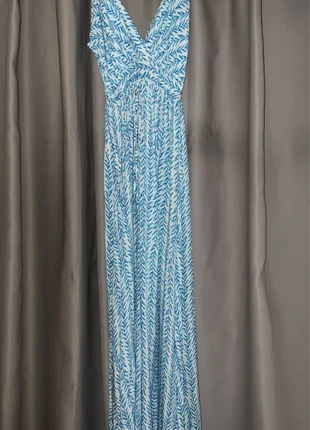 Robe longue bretelles bleu et blanche, marque: Boutique Bohéme, état: Très bon état, taille: Taille unique, 10,00 €, 11,20 € Protection acheteurs incluse