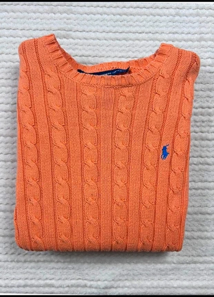 Sweat/Pull Cable Knit ,Torsadé Ralph Lauren Orange / Logo brodé Bleu / Taille S Homme, marke: Ralph Lauren, zustand: Sehr gut, größe: S, 42,75 €, 45,59 € inklusive Vinted-Käuferschutz