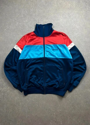 Vintage Adidas Track Zip Sweatshirt Jacket 1980s, marke: adidas, zustand: Sehr gut, größe: M, 24,00 €, 25,90 € beinhaltet Vinted-Käuferschutz Pro