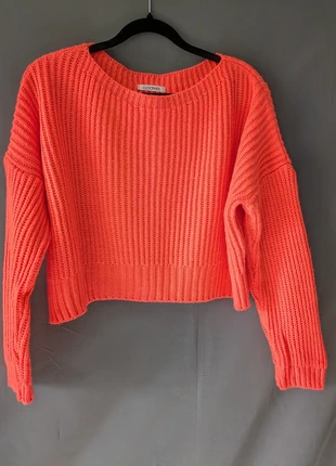 Pull court oversize orange fluo Cloothes grosse maille taille S/M, marque: Cloothes, état: Bon état, taille: M / 38 / 10, 11,00 €, 12,25 € Protection acheteurs (Pro) incluse