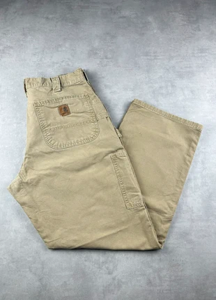 Pantalon carhartt B151 DKH single knee workwear baggy beige vintage - Taille 34x30, marca: Carhartt, estado: Muy bueno, tamaño: W34 | ES 44, 29,00 €, 31,15 € Protección al comprador Pro incluida