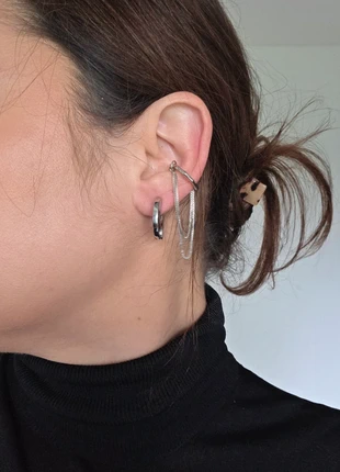 Earcuff acier inoxydable chaînette, marque: Tendance, état: Neuf avec étiquette, 8,00 €, 9,10 € Protection acheteurs incluse