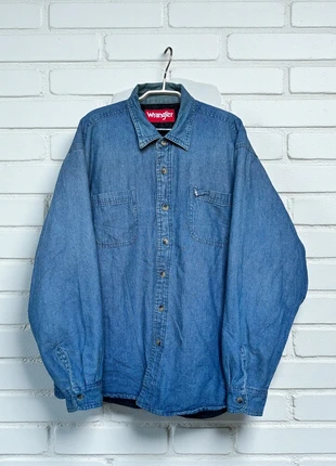 Wrangler Shacket Maat L Blauw Denim Cowboy, marca: Wrangler, estado: Bueno, tamaño: L, 22,00 €, 23,80 € Protección al comprador Pro incluida