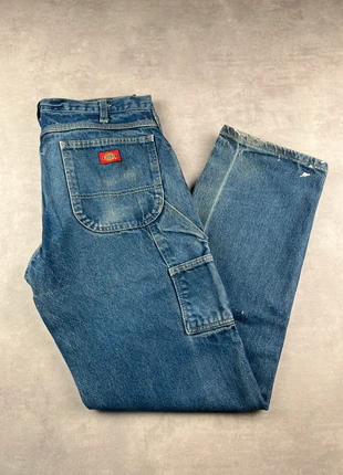 Pantalon dickies single knee workwear baggy bleu patiné vintage - Taille 34x34, marca: Dickies, estado: Muy bueno, tamaño: W34 | ES 44, 25,00 €, 26,95 € Protección al comprador Pro incluida