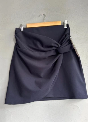 Jupe bleu marine drapée effet portefeuille – Neuve – Taille L, brand: Fabriqué en France, condition: Very good, size: L / 40 / 12, €14.00, €15.40 includes Buyer Protection