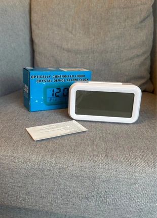 White LCD Display Alarm Clock, condition: New, £4.00, £4.90 includes Buyer Protection