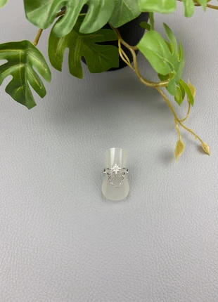 Bague étoile double chaîne argenté acier inoxydable, condition: New without tags, size: Adjustable, €16.00, €17.50 includes Buyer Protection Pro