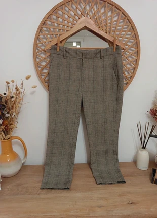 Pantalón de vestir de cuadros estilo príncipe de Gales, brand: Zara Woman, condizioni: Ottime, taglia: XS / IT 38 / EU 34, €8.00, €9.10 include la Protezione acquisti