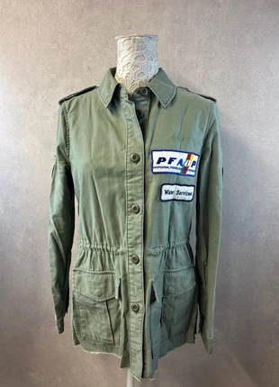 Veste militaire verte à patchs – ZW Jacket – Taille S – Lot MI34, brand: ZW Jacket, condizioni: Ottime, taglia: S / IT 40 / EU 36, €9.70, €10.89 include la Protezione acquisti Pro