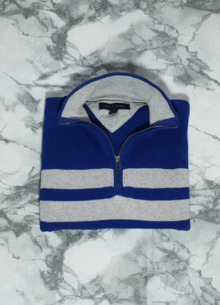 Pull Tommy Hilfiger 1/4 Zip Bleu – Logo Brodé, Top État !, marque: Tommy Hilfiger, état: Très bon état, taille: L, 35,00 €, 37,45 € Protection acheteurs incluse
