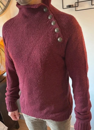 🧶 Pull homme Zadig & Voltaire – taille S – bordeaux & noir – laine mérinos & yak – TBE, marca: Zadig & Voltaire, estado: Muy bueno, tamaño: S, 70,00 €, 74,20 € Protección al comprador incluida