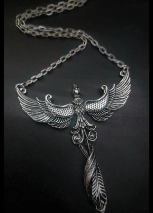 Collier Phénix XL 🖤 Argenté, marque: Moonchild, état: Neuf sans étiquette, 12,00 €, 13,30 € Protection acheteurs (Pro) incluse