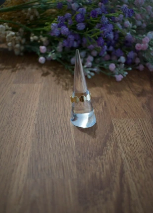 Bague dorée en acier inoxydable, brand: Fashion, condition: New with tags, size: Adjustable, €3.99, €4.89 includes Buyer Protection