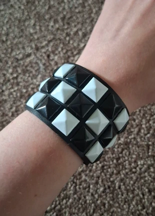 Black and White Studded Bracelet, brand: y2k, condition: New without tags, £5.00, £5.95 includes Buyer Protection