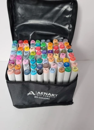 Markers with Dual Tip - 80 Colors, Permanent Art Pens for Drawing, brand: AENART, condition: New with tags, £8.50, £9.63 includes Buyer Protection
