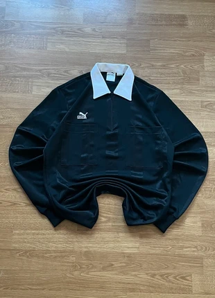 Sweat fin colle chemise Puma sportswear vintage 90s noir, marque: Puma, état: Très bon état, taille: M, 35,00 €, 37,45 € Protection acheteurs (Pro) incluse