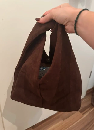 Brown handbag-suede autumn women's bag-Marrone chic Stockholm bag, brand: Vintage Dressing, condizioni: Nuovo senza cartellino, €13.00, €14.35 include la Protezione acquisti