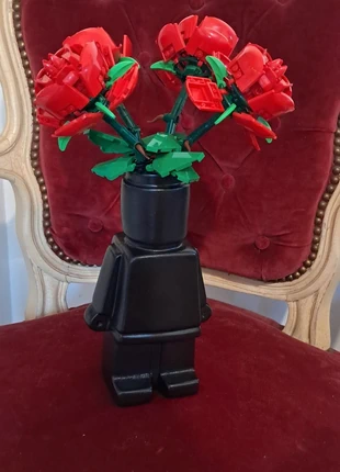Statue vase 20cm noir Minifigure personnage lego fleurs icon brique botanicals deco cadeau fan, brand: LEGO, condition: Very good, size: One size, €14.90, €16.35 includes Buyer Protection