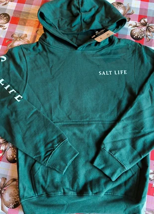 Sweat à capuche neuf avec étiquette 12 ans idée cadeau de noël, marque: Salt Life, état: Neuf avec étiquette, taille: 12 ans / 152 cm, 12,00 €, 13,30 € Protection acheteurs incluse