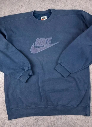 Sweat Nike Bleu vintage années 2000 – Taille L – Logo brodé chenille, marque: Nike, état: Très bon état, taille: L, 19,00 €, 20,65 € Protection acheteurs incluse