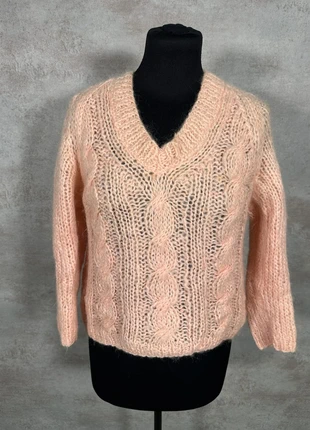 Pull Maille Torsadée Cable Knit Vintage Vintage rose clair pelucheux taille M, brand: Vintage Dressing, condition: Very good, size: M / 38 / 10, €15.00, €16.45 includes Buyer Protection Pro