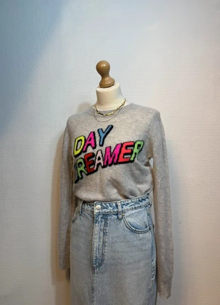 Pull sweat hiver en cashemire from future gris logo multicolore taille XS femme, brand: From Future, condizioni: Ottime, taglia: XS / IT 38 / EU 34, €80.00, €84.70 include la Protezione acquisti