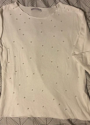 Pull blanc ZARA, marque: Zara, état: Très bon état, taille: M / 38 / 10, 4,00 €, 4,90 € Protection acheteurs incluse