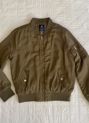 Gorgeous Vintage y2k khaki green zip up bomber jacket size 10, brand: Vintage Dressing, condition: Very good, size: S / UK 8-10, £5.00, £5.95 includes Buyer Protection