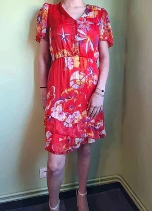 Robe colorée avec motifs, marca: U Collection, estado: Muito bom, tamanho: M / 38 / 10, €3.69, €4.57 inclui Proteção do Comprador