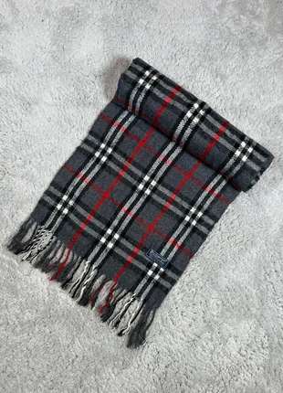 Écharpe Burberry London vintage en laine - gris / rouge - longueur 150 cm, marque: Burberry, état: Très bon état, 29,99 €, 32,19 € Protection acheteurs incluse