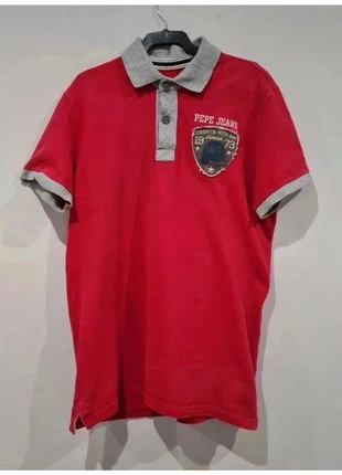 Polo Vintage Pepe Jeans London manga corta años 2000 Con escudo y letras bordadas en espalda, marca: Pepe Jeans, estado: Muito bom, tamanho: S, €8.00, €9.10 inclui Proteção do Comprador