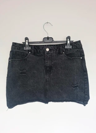 Jupe en jean noir délavé Cache Cache taille 40 / L, merk: Cache Cache, staat: Heel goed, maat: L / 40 / 12, € 6,00, € 7,00 inclusief Kopersbescherming