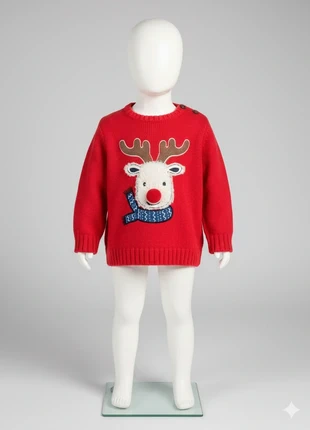 Pull de Noël "Renne 3D" Pat et Ripaton taille 9 mois, brand: Pat et Ripaton, condition: Very good, size: 9-12 months / 74 cm, €2.00, €2.80 includes Buyer Protection