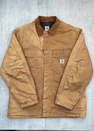 CH05 - Carhartt Detroit Arctic Jacket Rare Vintage 90’ Workwear Ruined Style Retro Camel Beige, marque: Carhartt, état: Bon état, taille: XL, 84,99 €, 89,94 € Protection acheteurs (Pro) incluse