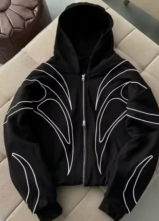 Zip Y2k, Vintage dressing, Aesthetic, Desgn, Gotique, Old school USA 90s, streetwear, Oversize baggy, brand: y2k, condition: New without tags, size: M, €49.00, €52.15 includes Buyer Protection