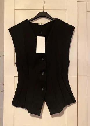 Top chaleco interlock, marque: Zara, état: Neuf avec étiquette, taille: L / 40 / 12, 22,00 €, 23,80 € Protection acheteurs incluse