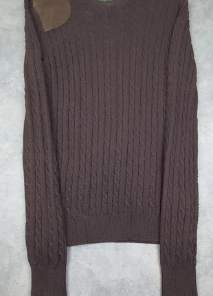 Pull torsadé marron épaule cuir Marque Lauren Ralph Lauren Taille M femme, marque: Lauren Ralph Lauren, état: Très bon état, taille: M / 38 / 10, 22,00 €, 23,80 € Protection acheteurs (Pro) incluse