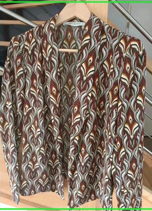 Veste fluide imprimée Ema Blue’s – Taille 38, marque: Ema blues, état: Très bon état, taille: M / 38 / 10, 8,00 €, 9,10 € Protection acheteurs incluse