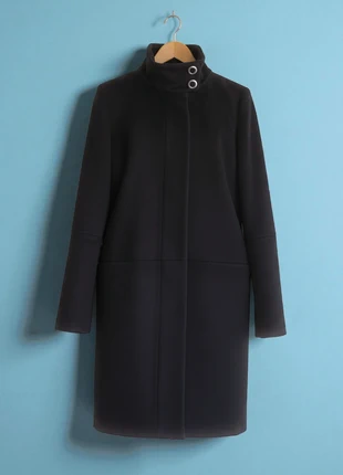 Stockh LM – Premium & Elegant Black Wool with Double-Breasted & Turtleneck Coat – M 💎👠, marque: STOCKHOLM, état: Très bon état, taille: M / 38 / 10, 39,90 €, 42,60 € Protection acheteurs incluse