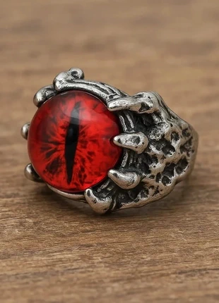Bague géométrique œil de dragon rouge Gothique Punk Rock, marque: bague, état: Neuf avec étiquette, taille: Ajustable, 8,97 €, 10,12 € Protection acheteurs (Pro) incluse