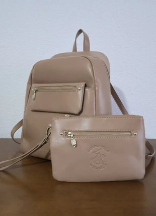 🎒 Mochila + monedero Beverly Hills Polo Club · Beig/Marrón · Nueva con etiquetas, marque: Beverly Hills Polo Club, état: Neuf avec étiquette, 30,00 €, 32,20 € Protection acheteurs incluse
