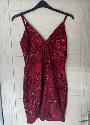 Burgundy dress, brand: PrettyLittleThing, condition: Very good, size: S / UK 8-10, £5.00, £5.95 includes Buyer Protection