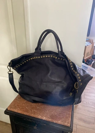 Grand sac cuir avec compagnon, marca: Parisienne, estado: Muito bom, €50.00, €53.20 inclui Proteção do Comprador