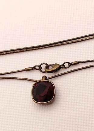 Brown tone faceted stone pendant necklace, brand: NO LABEL, condition: Good, £1.00, £1.75 includes Buyer Protection Pro