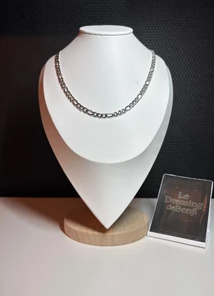 Chaîne argenté en acier inoxydable de 49.5cm, marca: Colliers, estado: Novo sem etiquetas, €6.49, €7.51 inclui Proteção do Comprador