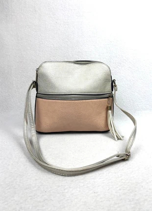 Sac Bandoulière Bicolore Argent Et Rose Métallisé En Simili Cuir, brand: Vintage Dressing, condition: Very good, €22.90, €24.75 includes Buyer Protection
